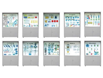 《鉗工工藝學(xué)》示教陳列柜